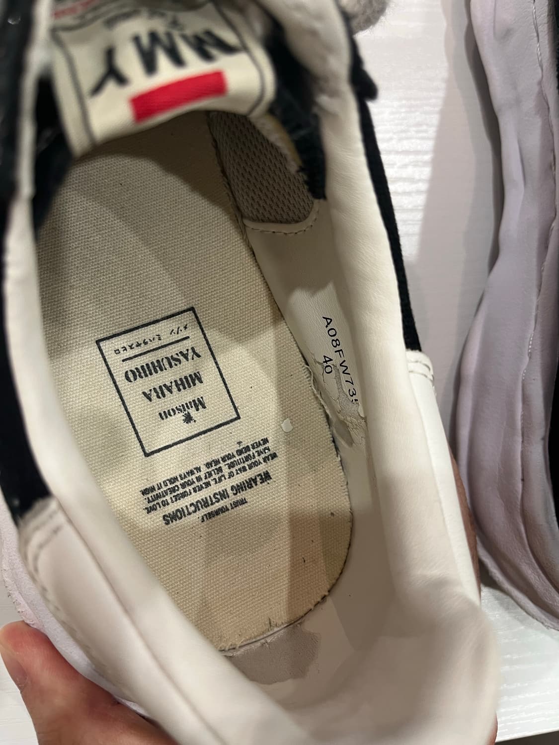 중고) 미하라 야스히로 블레이키 블랙 40 사이즈 팔아요 상품이미지8