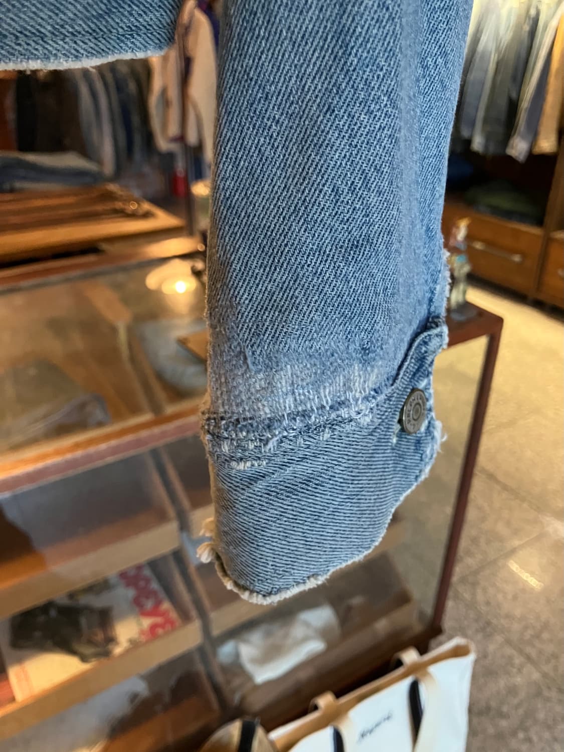 90s USA 빈티지 더블알엘 RRL 271 101-J 데님 자켓 상품이미지6