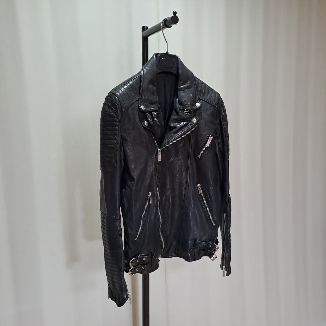 (택포) 이태리 소재 양가죽 바이커 자켓 100 B572 상품이미지2