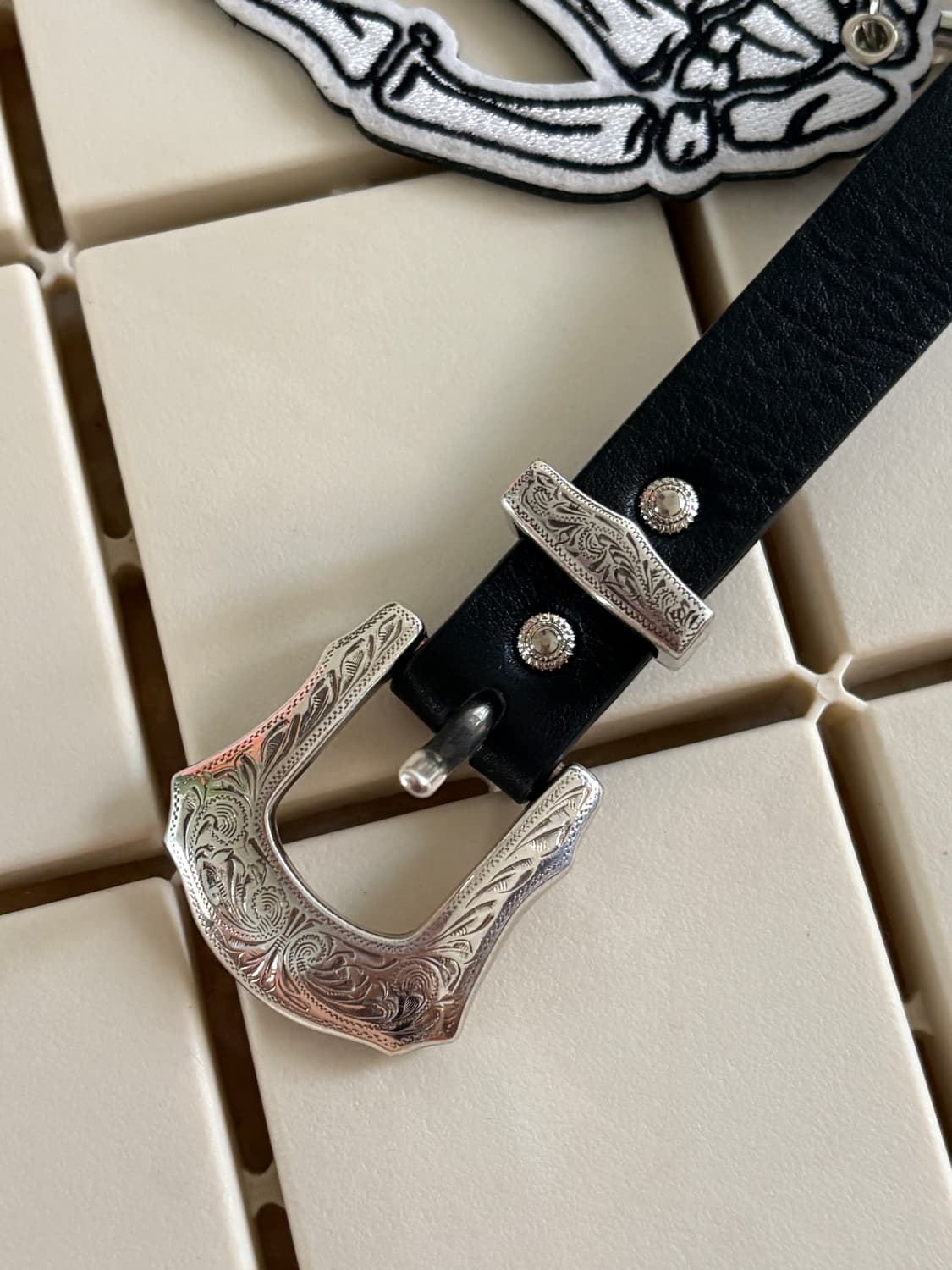 LEATHER METAL BANGLE 상품이미지3