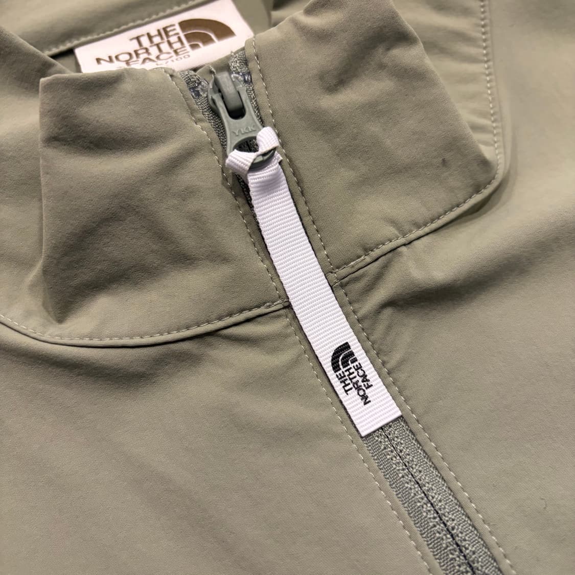 [L] 노스페이스 화이트라벨 나일론 반팔 아노락 카키 C668 상품이미지4
