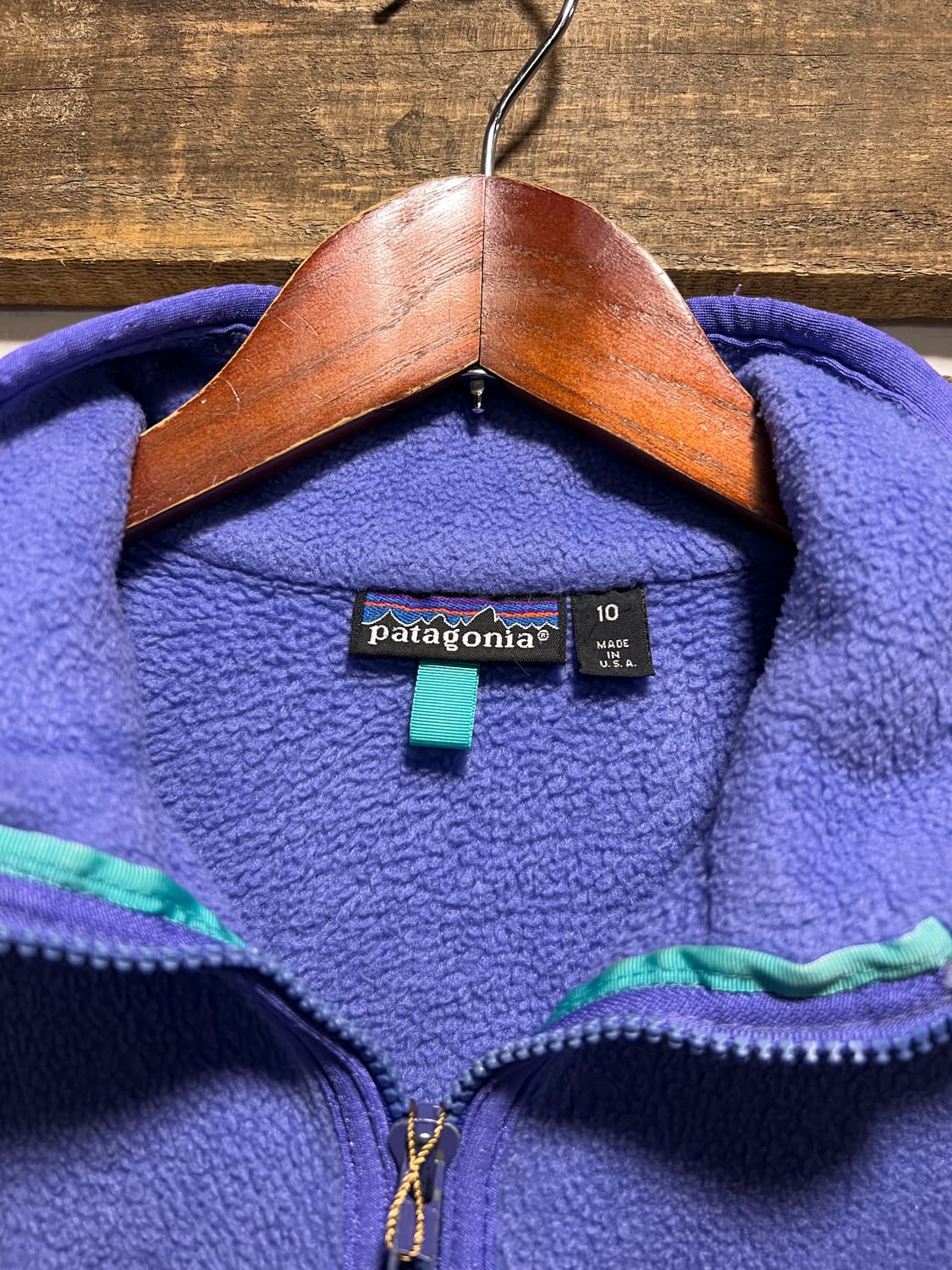 [S]90's 파타고니아 Made in USA 라벤더퍼플 플리스 자켓 상품이미지2