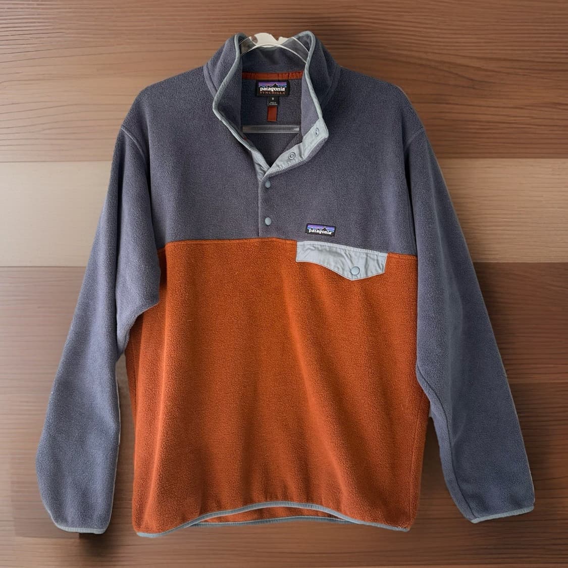 15FW 파타고니아 신칠라 스냅-T 플리스 그레이 오렌지 상품이미지1