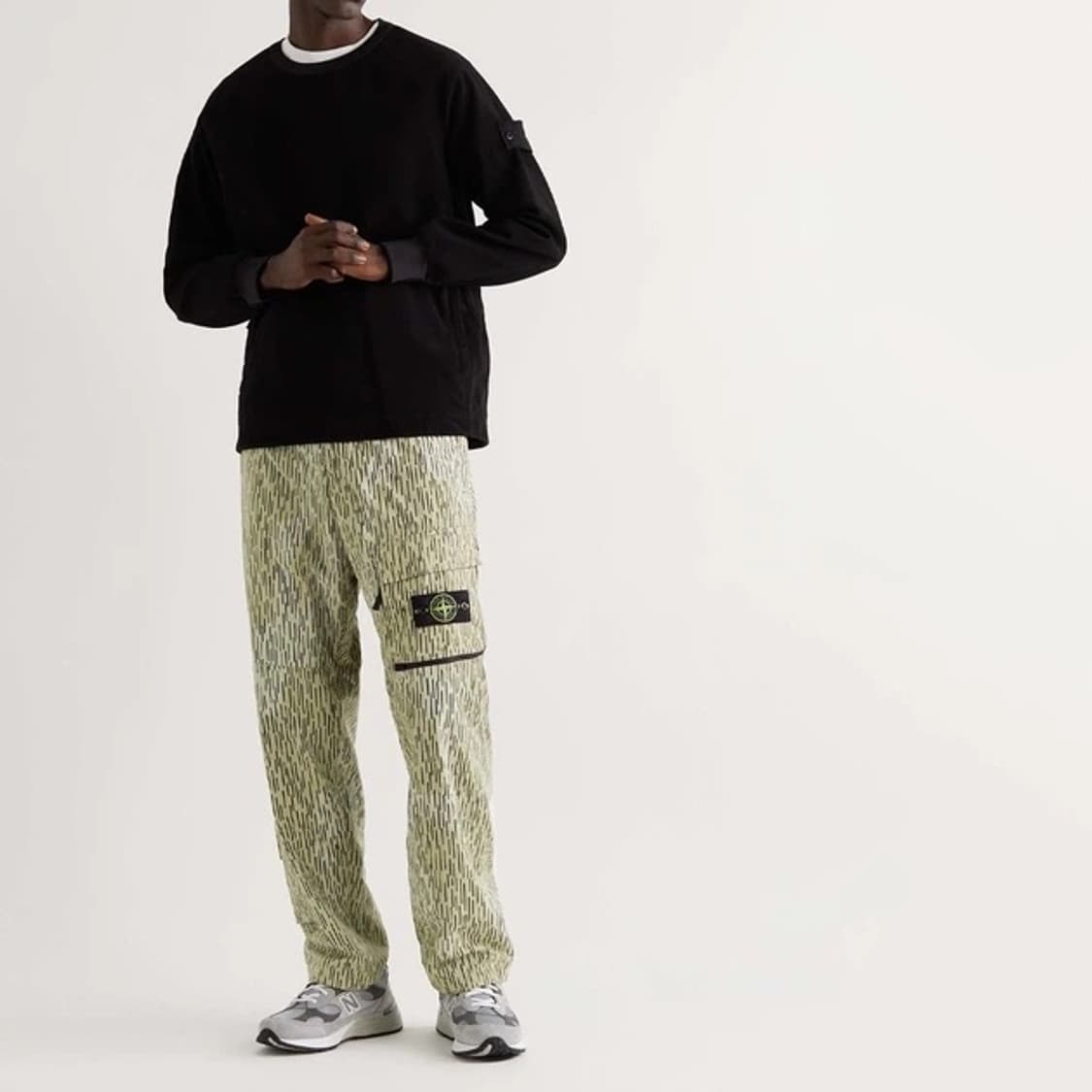 스톤아일랜드 레인 카모 나슬란 라이트 카고 팬츠 상품이미지3