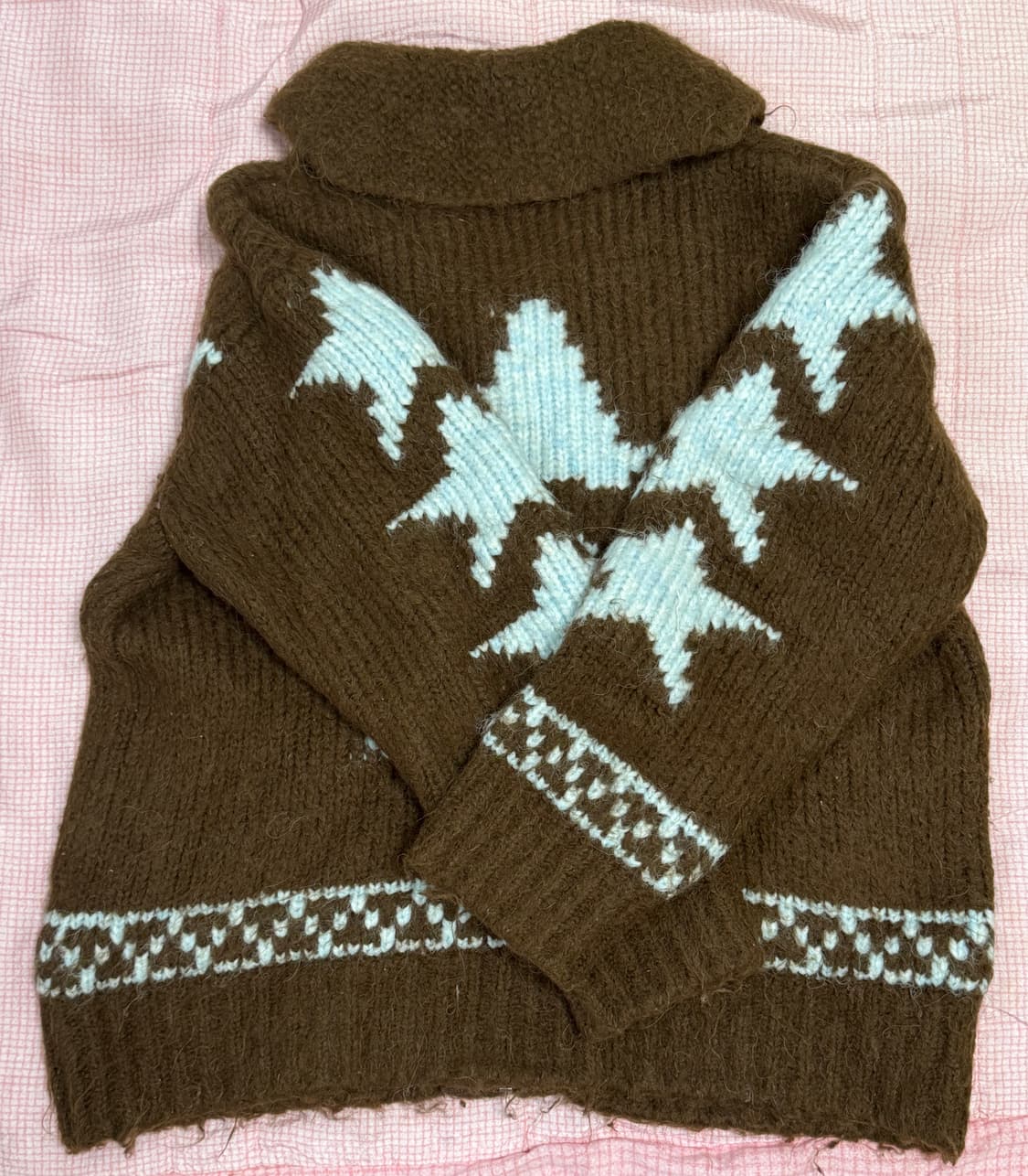 플리즈프로젝트 해골 별 니트 집업 상품이미지3