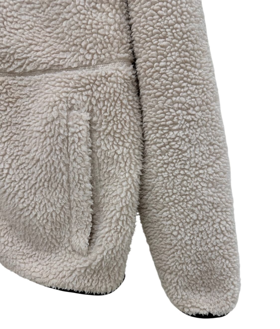 내셔널지오그래픽 뽀글이 플리스 후리스 후드집업 아이보리 (L) 상품이미지6