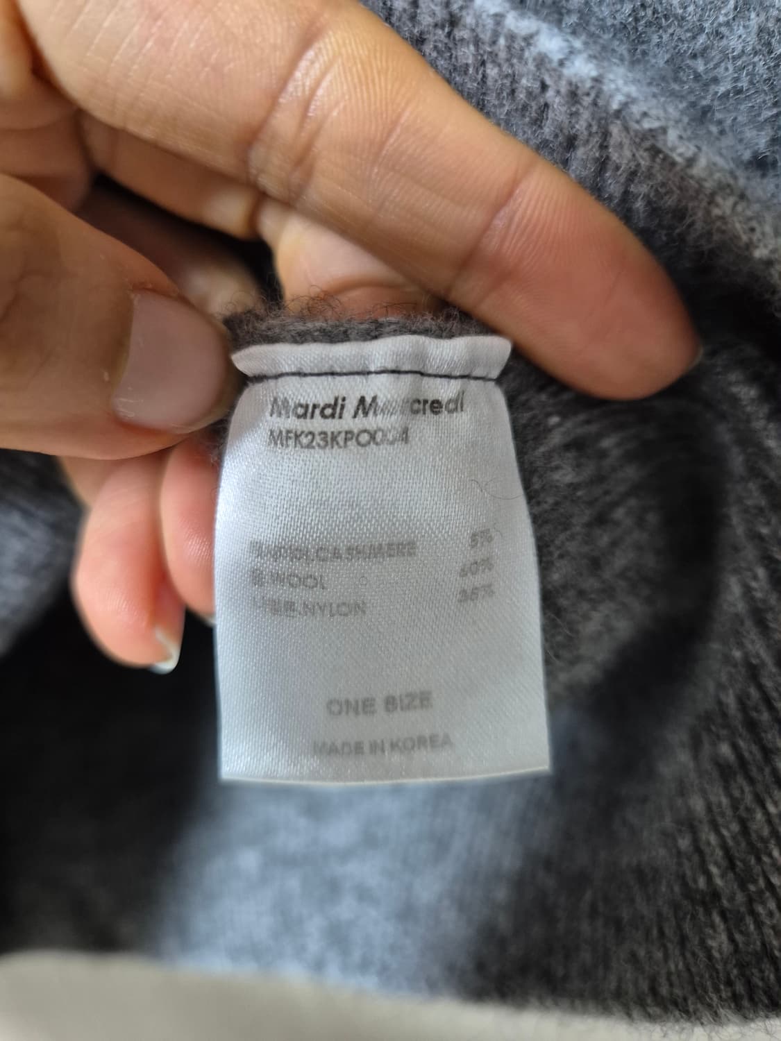 마르디메크르디 캐시미어 니트 스웨터 상품이미지4
