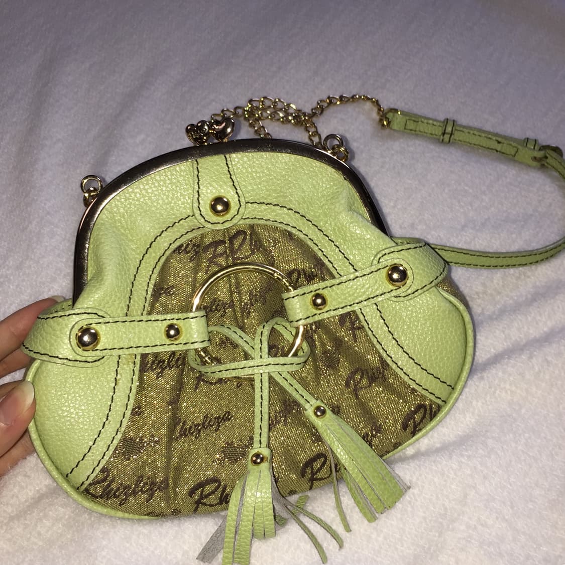 Liz lisa 갸루 글리터 소가죽 클러치 미니 체인백 상품이미지1