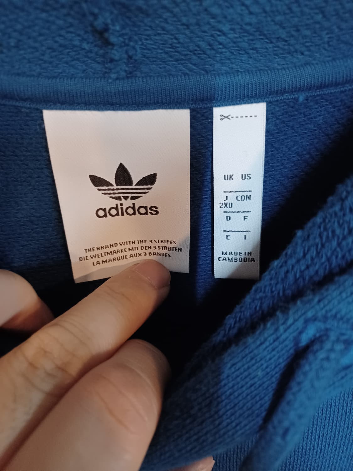 아디다스 아웃라인 후디 딥블루 xl 상품이미지3