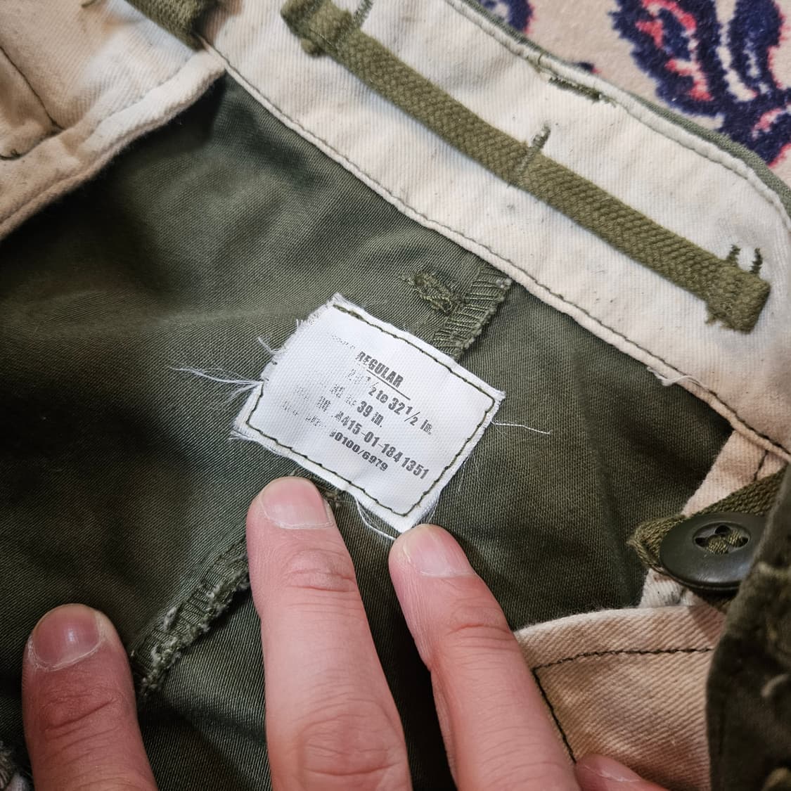 US ARMY OG -107 미군 야전 오리지널 레귤러 카고팬츠 Free 상품이미지5