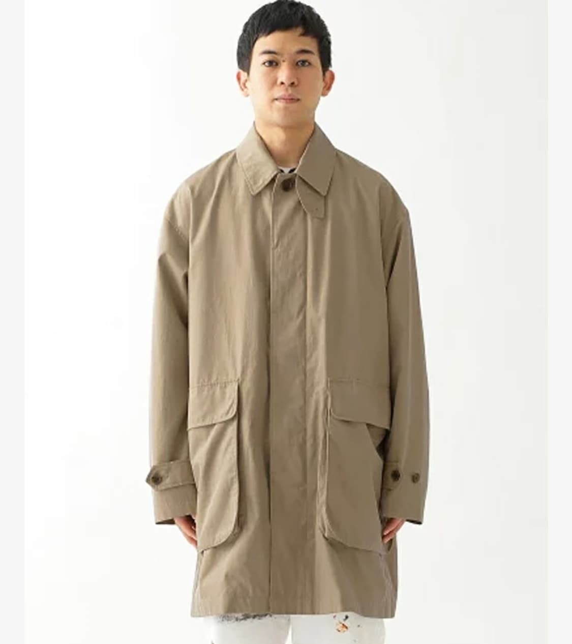 BEAMS - CHAMBRAY BAL COLLAR COAT 상품이미지3