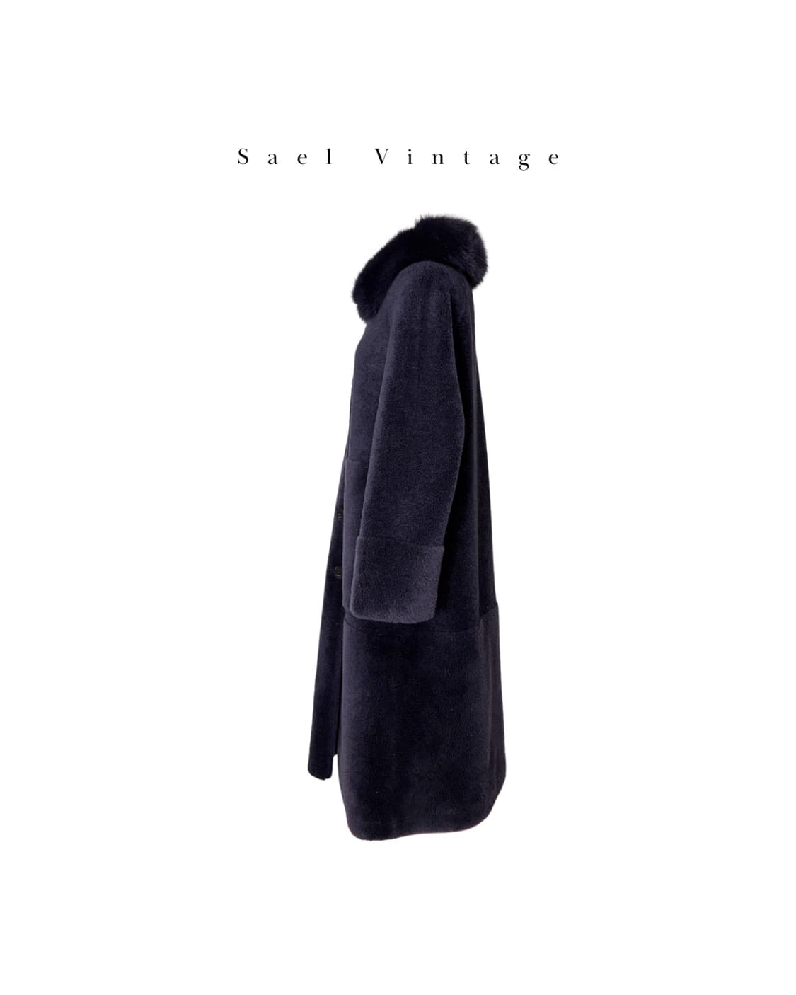 칼 라거펠트 폭스퍼 양모 롱코트 상품이미지3