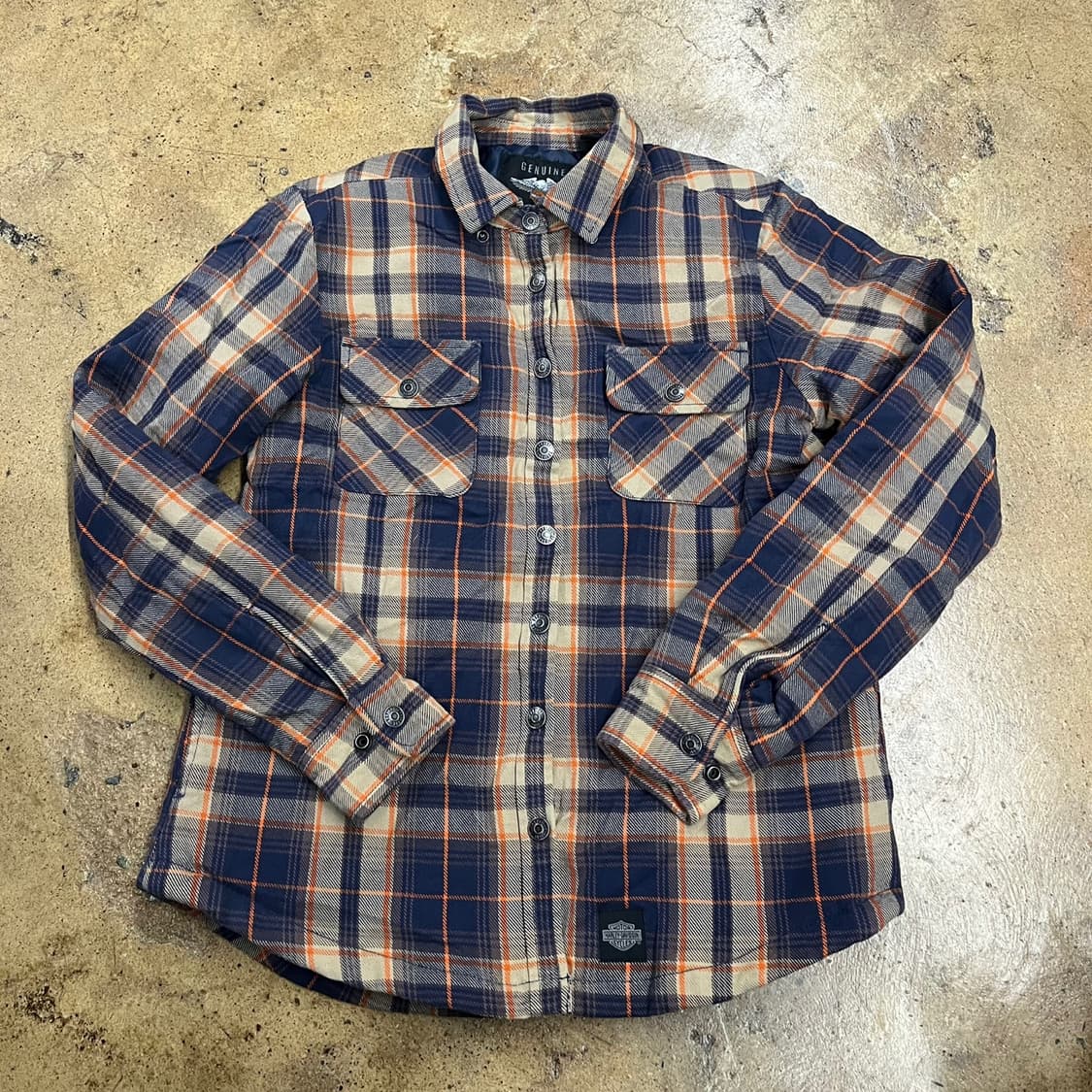 [정품] 할리데이비슨 체크 남방 셔츠 b14 상품이미지2