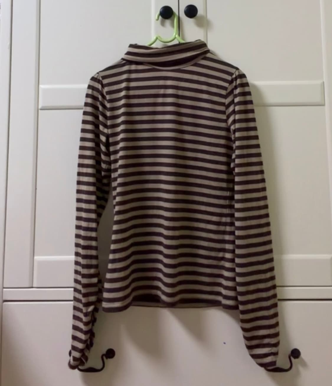 일본빈티지 레이어드 스트라이프 목폴라 상품이미지1