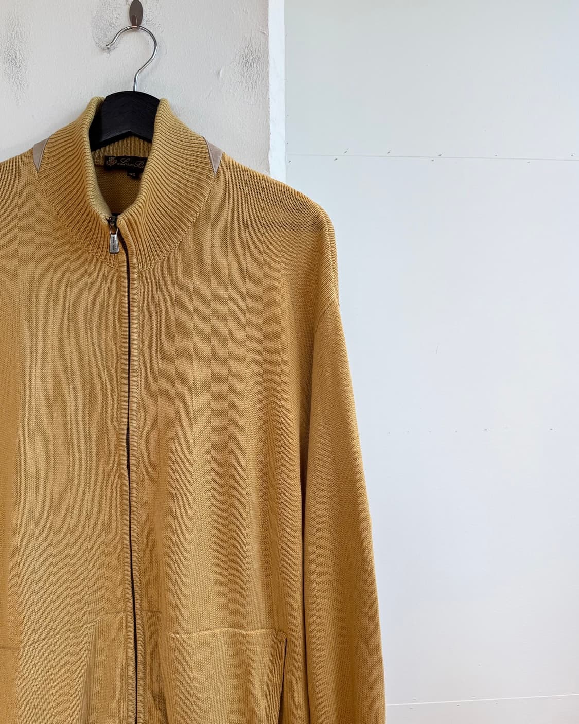 로로피아나 옐로우 캐시미어 니트 집업  상품이미지5