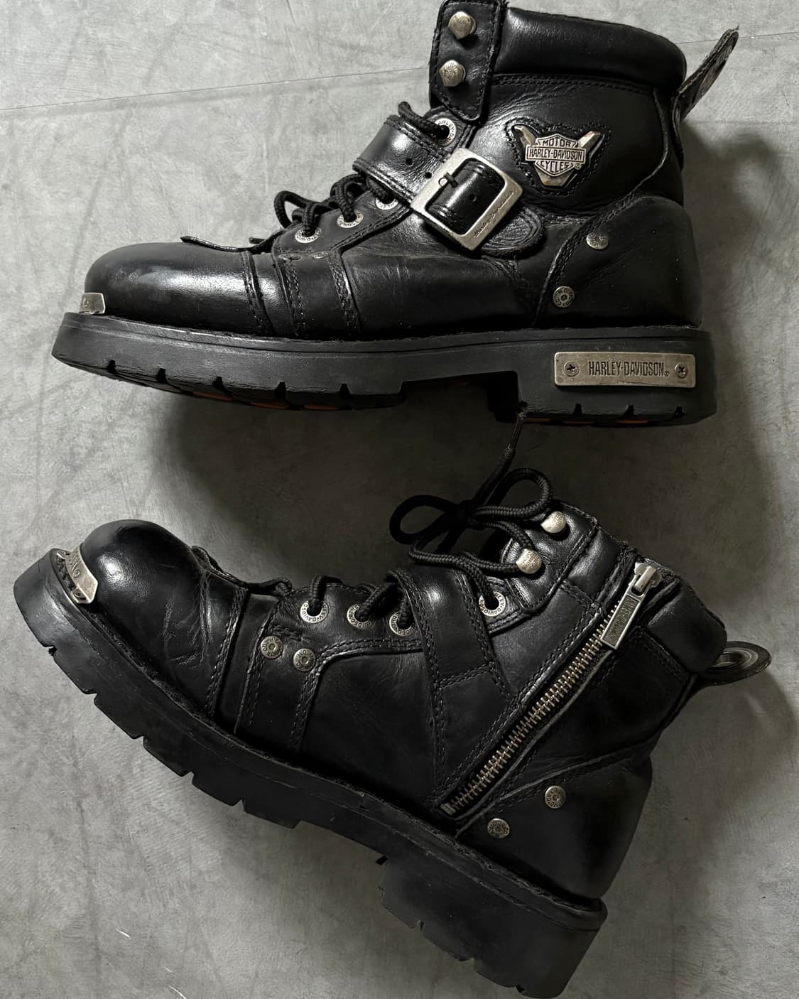 Harley Davidson 할리데이비슨 레더 브레이크 버클 부츠  상품이미지2