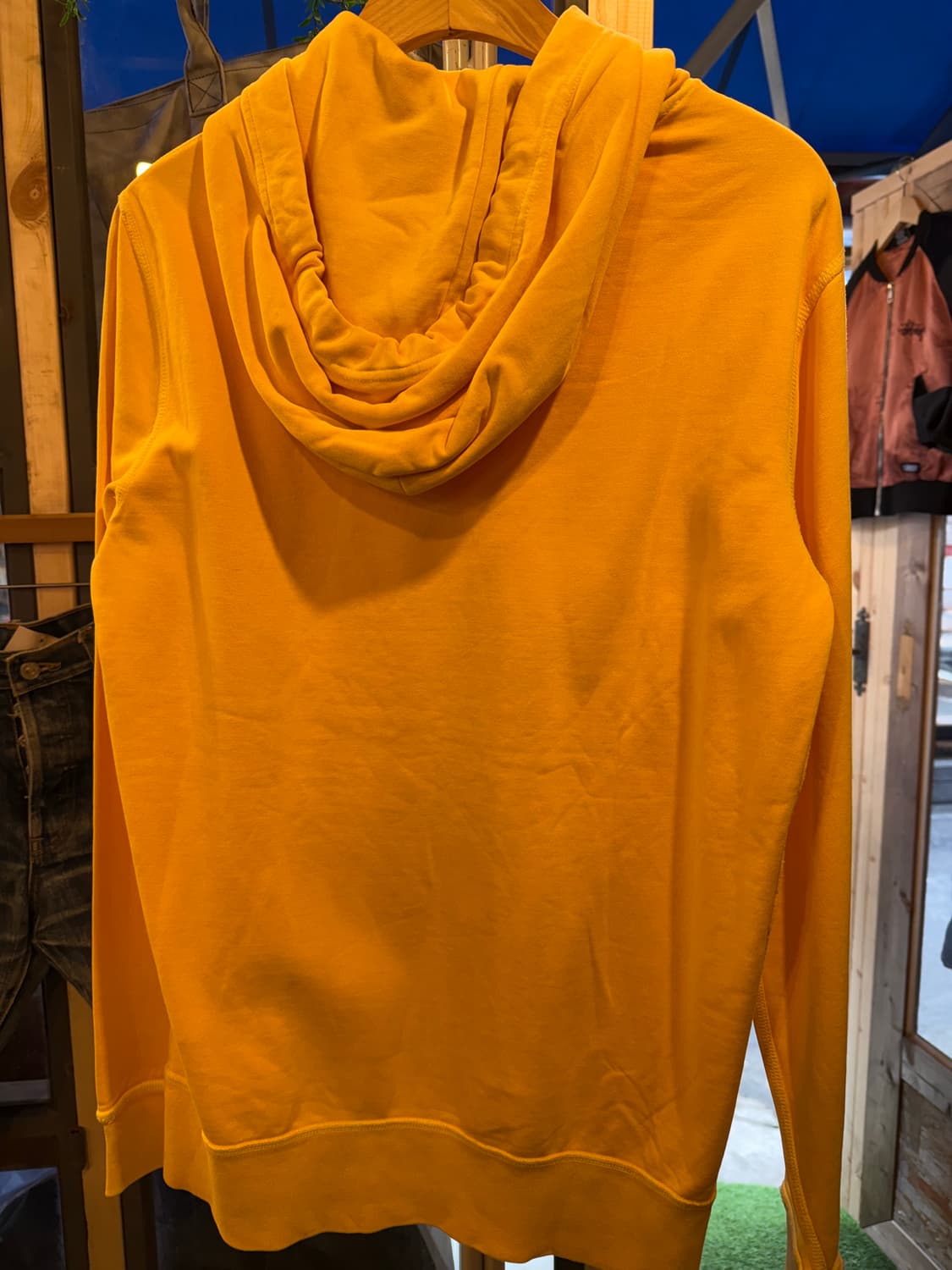 폴로 랄프로렌 네이비포니 옐로우 피그먼트 후드티 상품이미지2