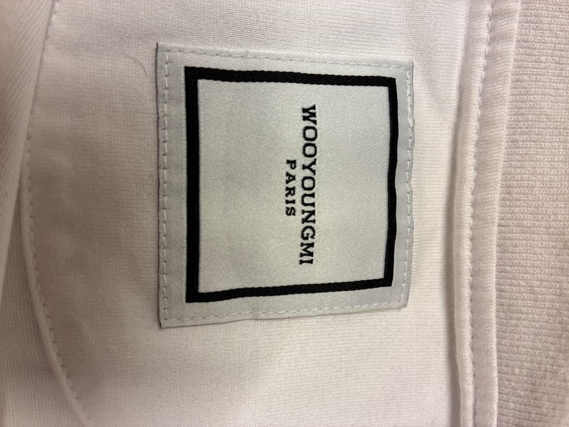 (정품) 우영미 코튼 피라미드 백로고 티셔츠 화이트 상품이미지3