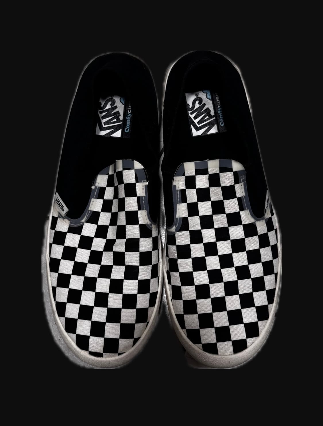 [275] 반스 체커보드 컴피쿠시 원 블랙 상품이미지1