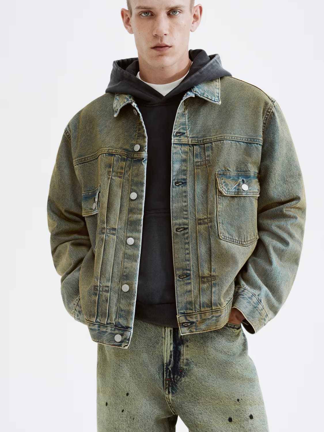 H&M 워싱 데님 자켓 (새상품) 상품이미지1