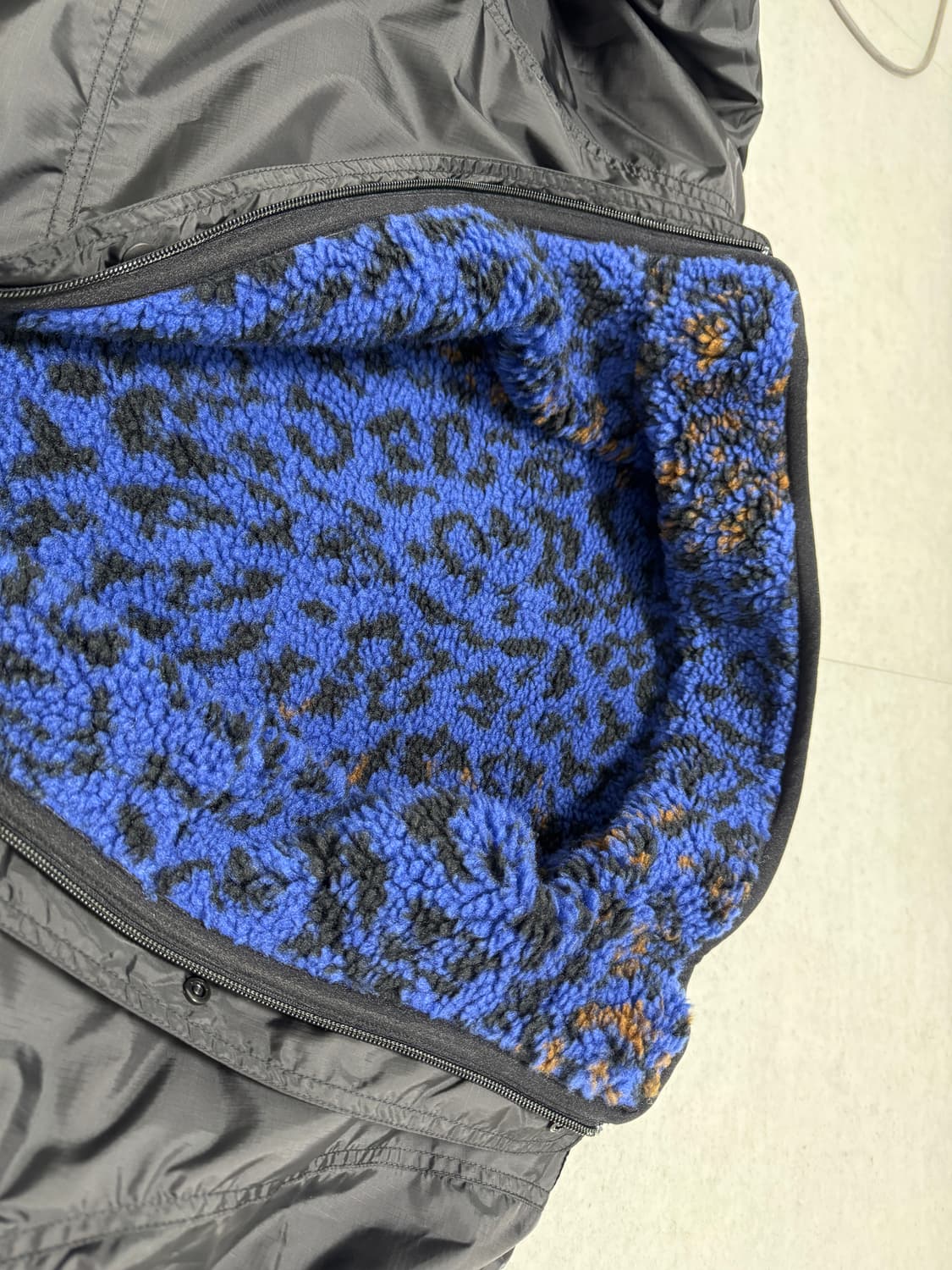 25FW 와코마리아 리버시블 레오파드 보아 플리스 자켓 XL사이즈 새상품 상품이미지4