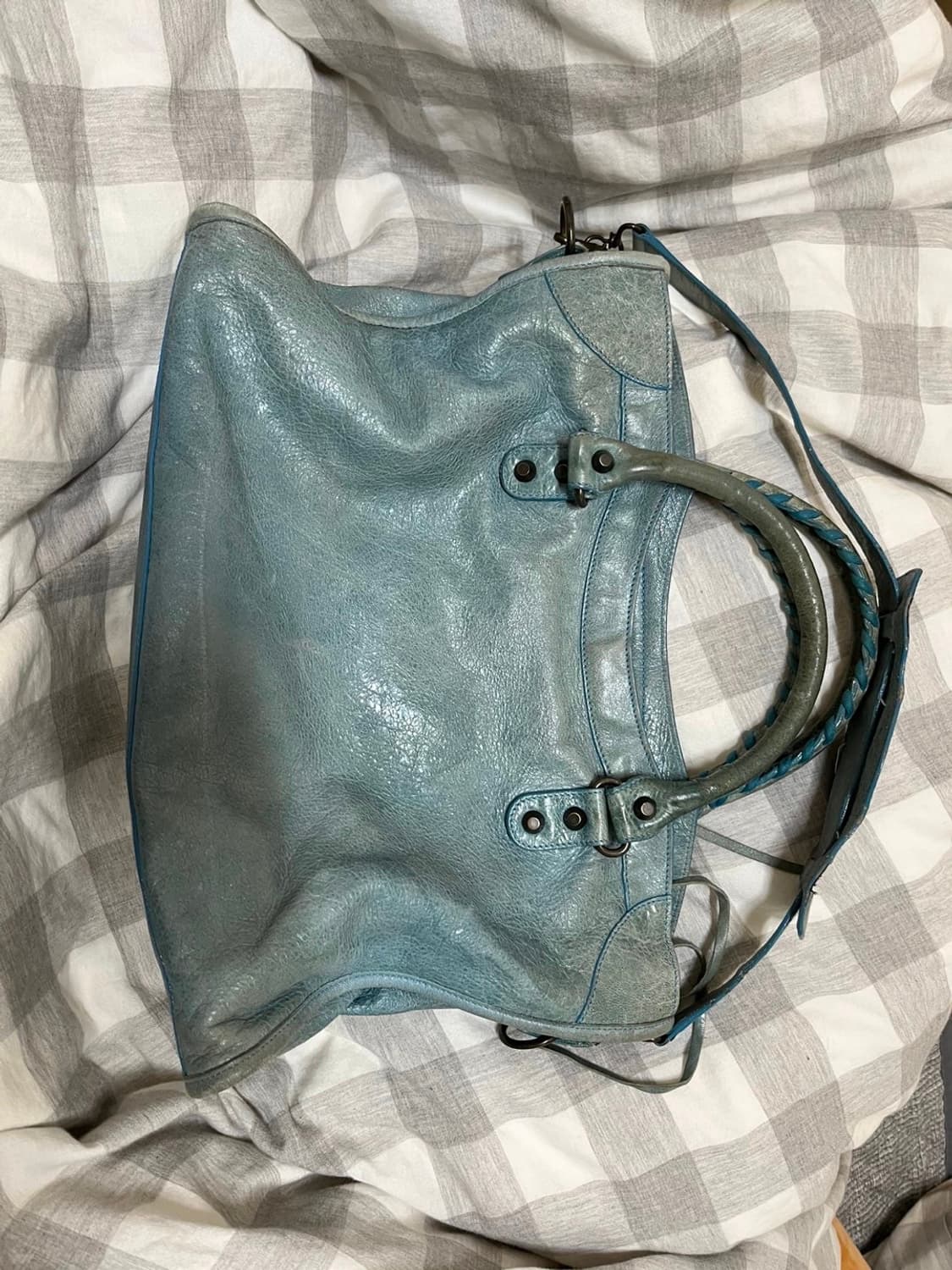 발렌시아가 모터백 블루 상품이미지2