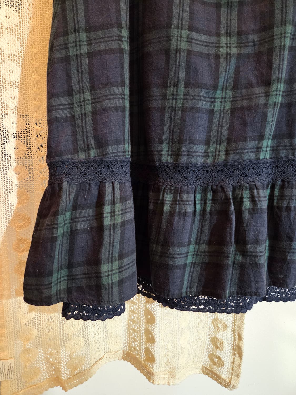 모리 체크 스커트 상품이미지7