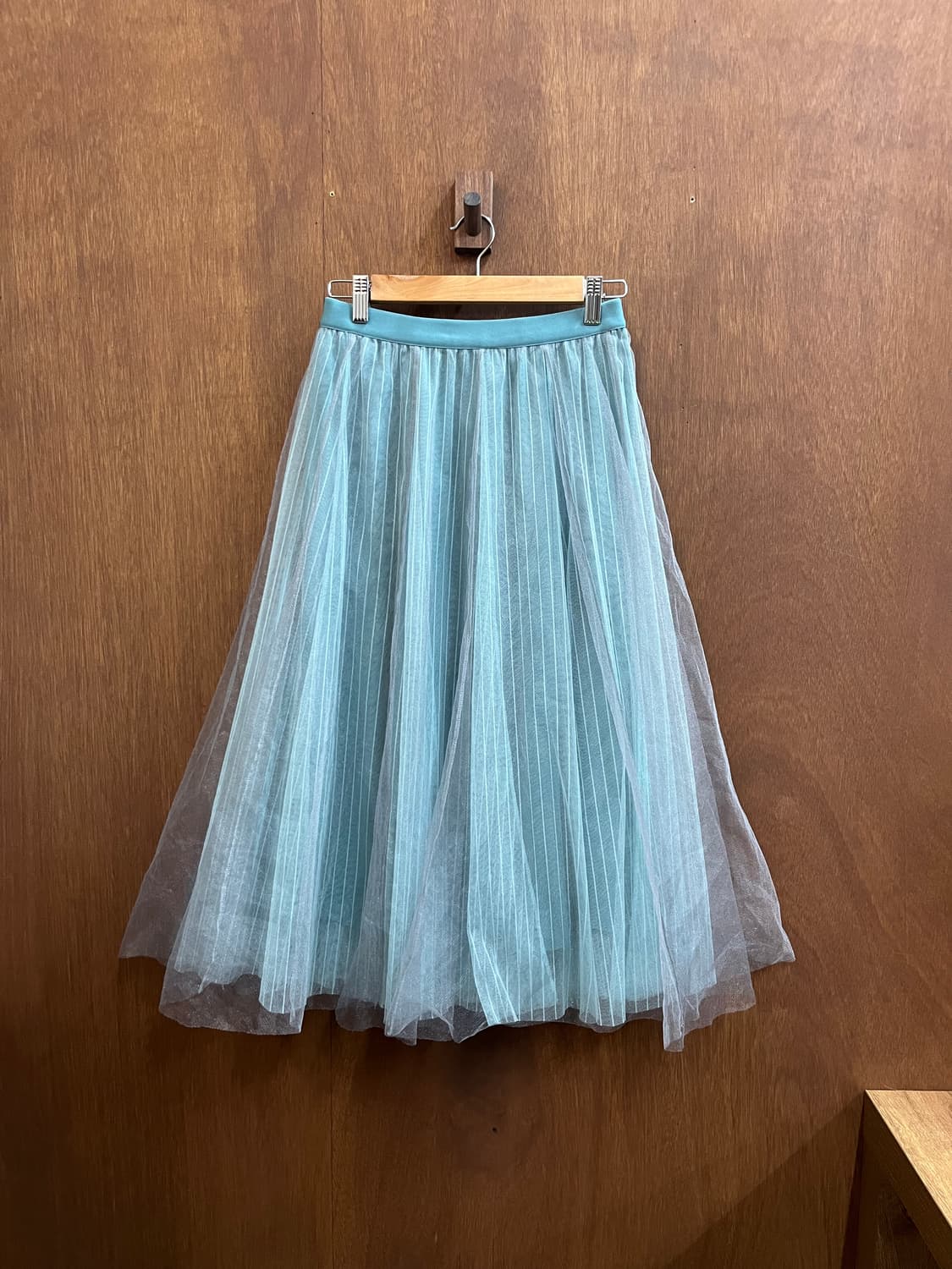 트리플 레이어 튤 스커트 블루 상품이미지1