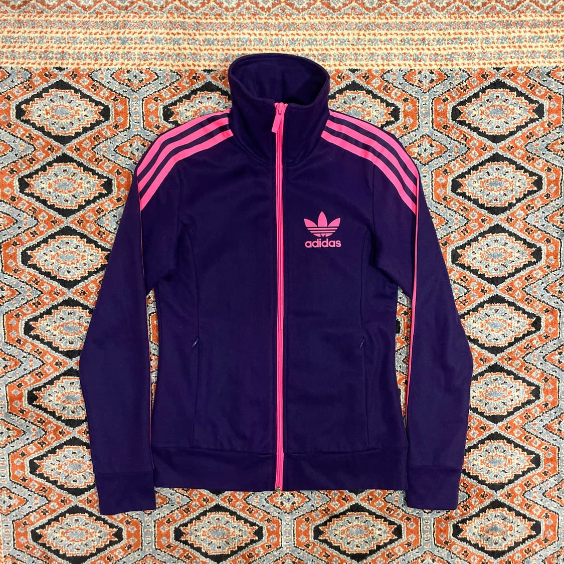 아디다스 오리지날 퍼플 유로파 집업 져지 자켓 여성90 상품이미지1