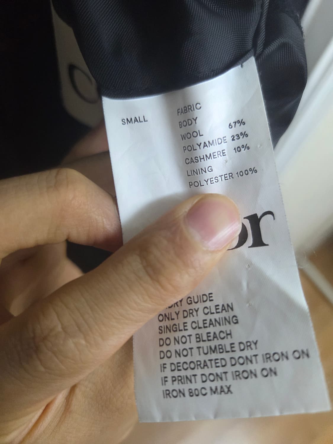 [22FW] 쿠어 COOR MTR 투 버튼 싱글 코트 (블랙) 상품이미지4