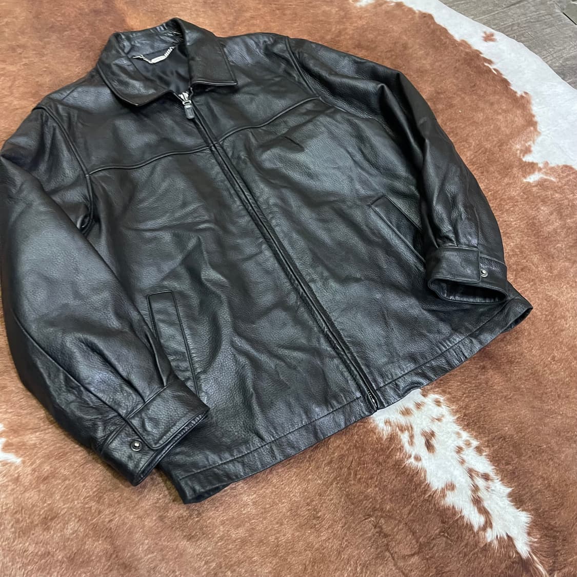 Vintage THE HUNT leather jacket 상품이미지2