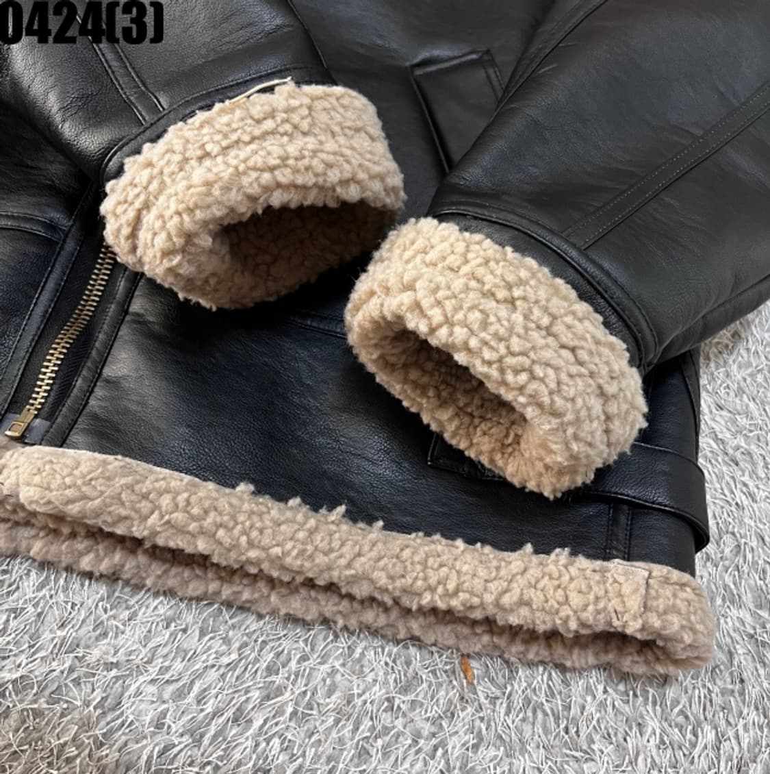 ADUK 빈티지 레더 무스탕 자켓 상품이미지3