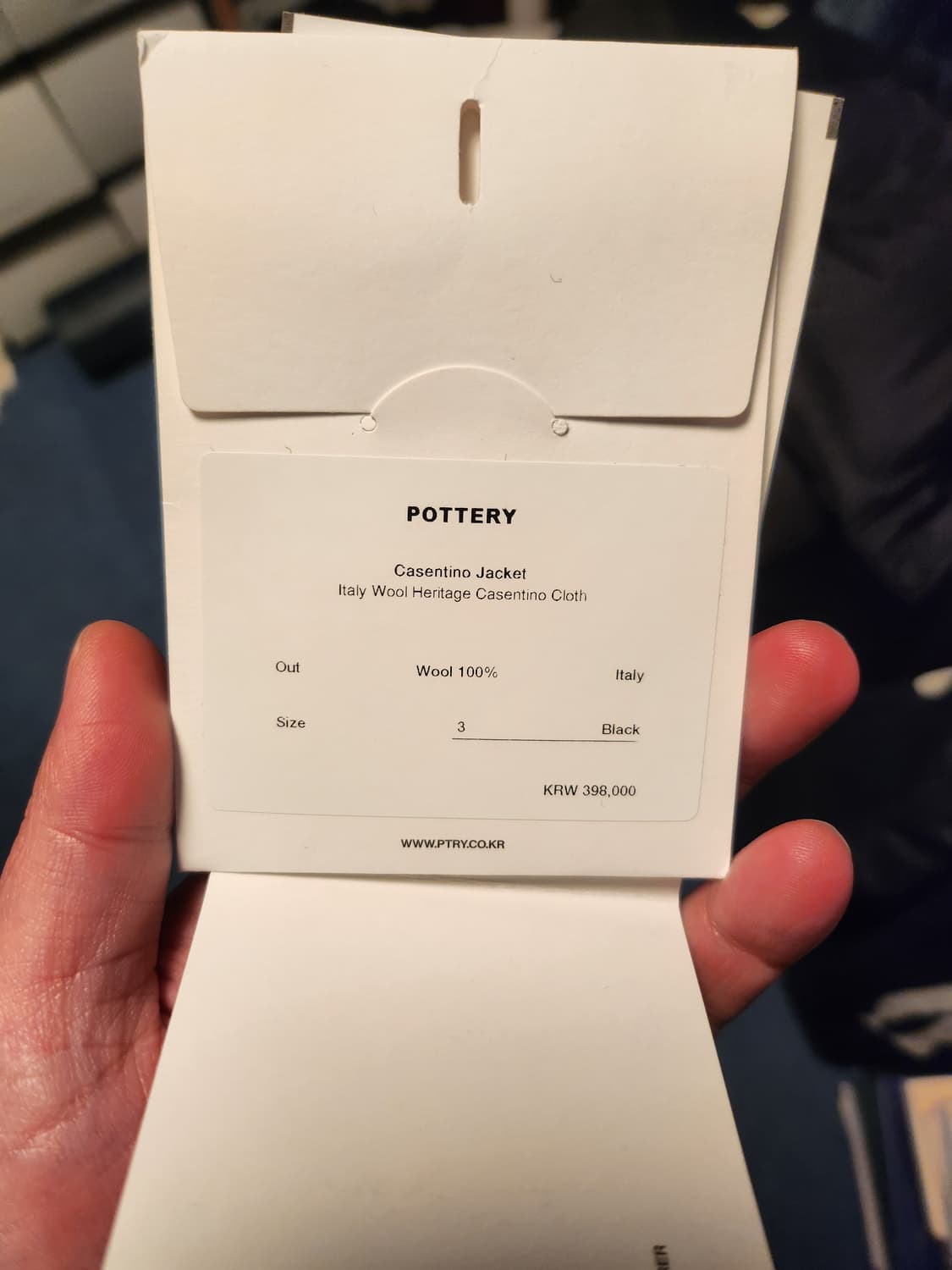 포터리 카센티노 자켓 블랙 3 상품이미지5