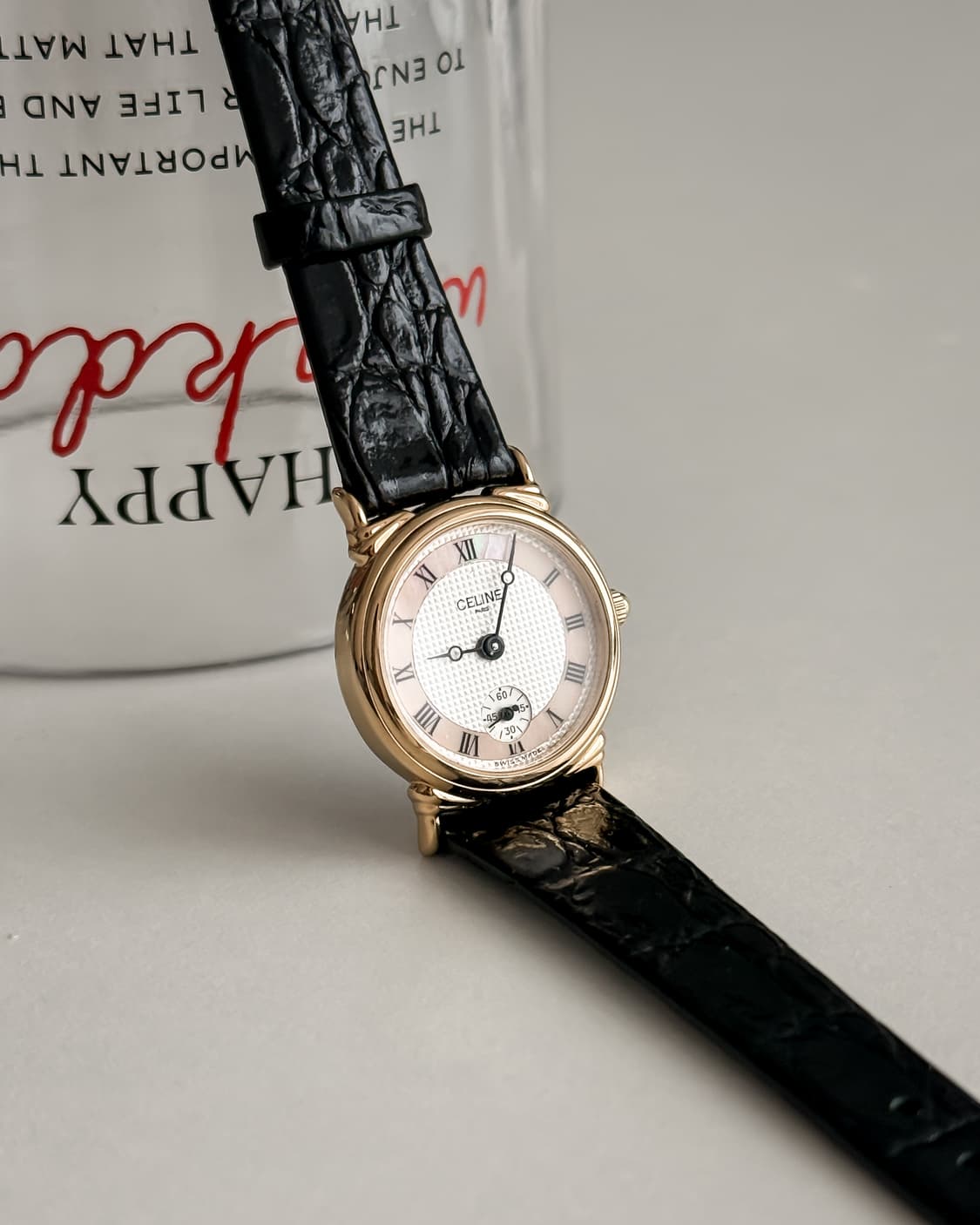 셀린느 라운드 핑크 스몰 시계 상품이미지3