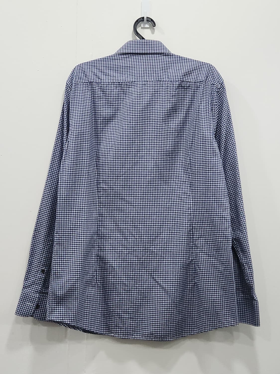 [M] 질바이질스튜어트 네이비 체크 셔츠 스탠다드핏 남성 M 상품이미지2