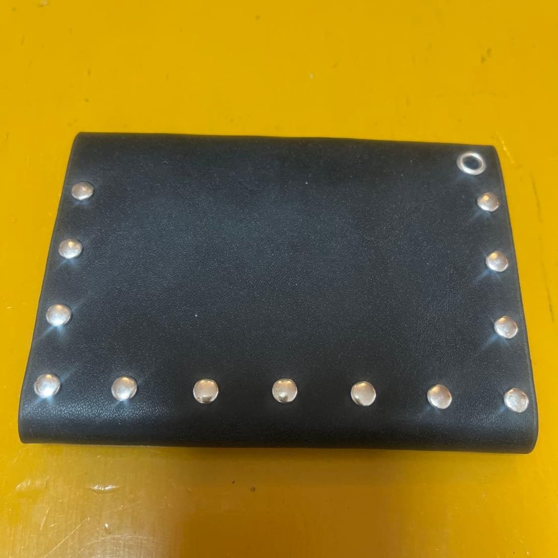 요시다포터 블랙 스터드 가죽 카드지갑 상품이미지3