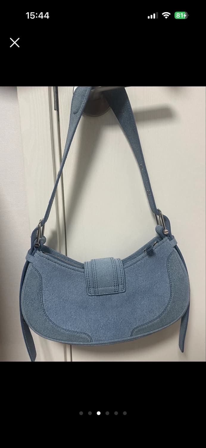오소이 호보 브로클 데님 스카이 숄더백 상품이미지3