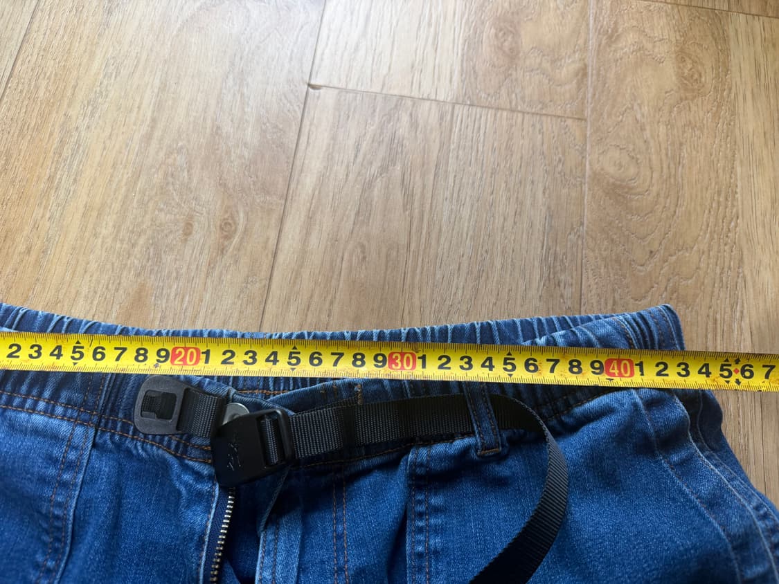 그라미치 루즈 테이퍼드 스트레치 데님 팬츠 dark used XL 상품이미지4