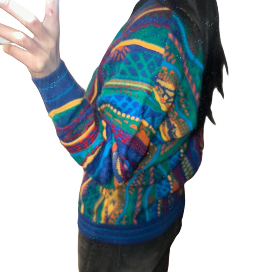 쿠지 니트 가디건 케이블 (S-M) 멀티컬러 상품이미지3