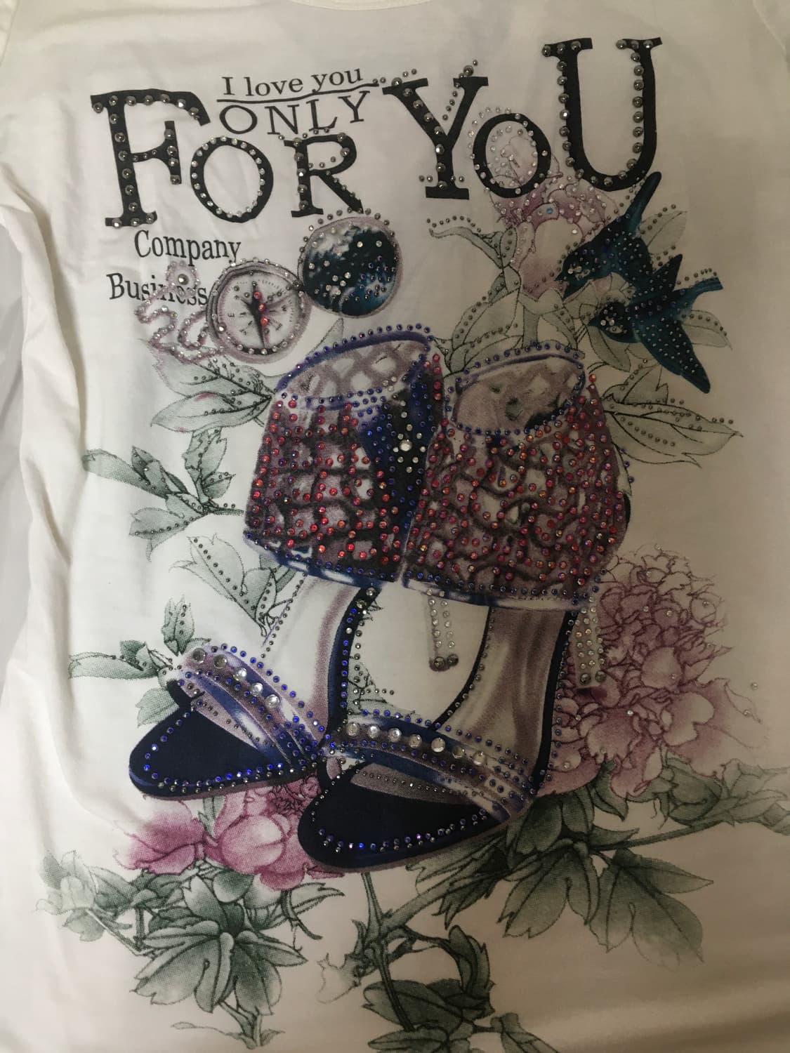 y2k rose high-heel crystal top 상품이미지2