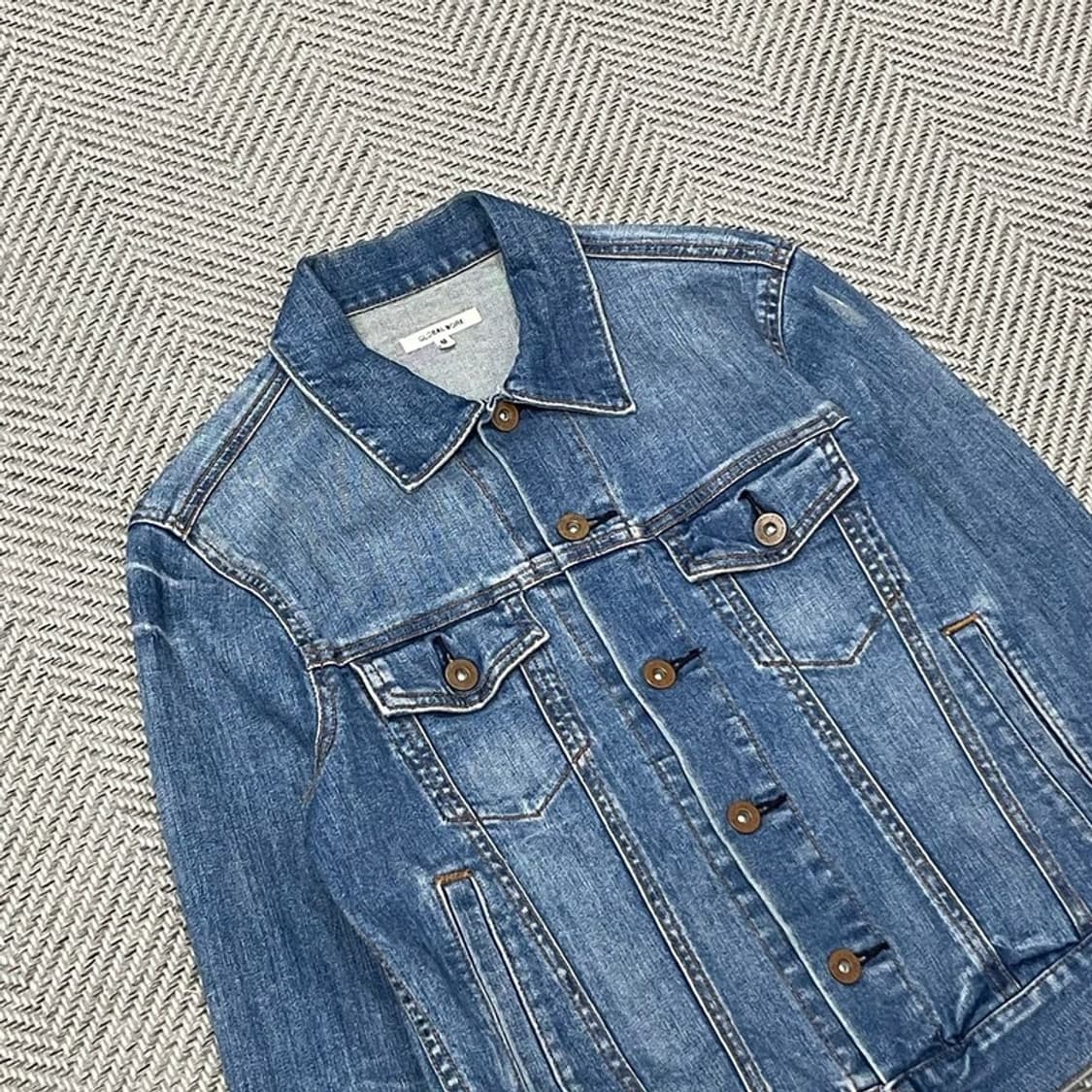 글로벌워크 투포켓 데님 자켓 v0080 상품이미지3