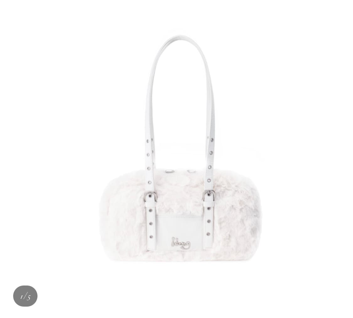 아이당 퍼 스쿨백 미니 화이트 상품이미지1