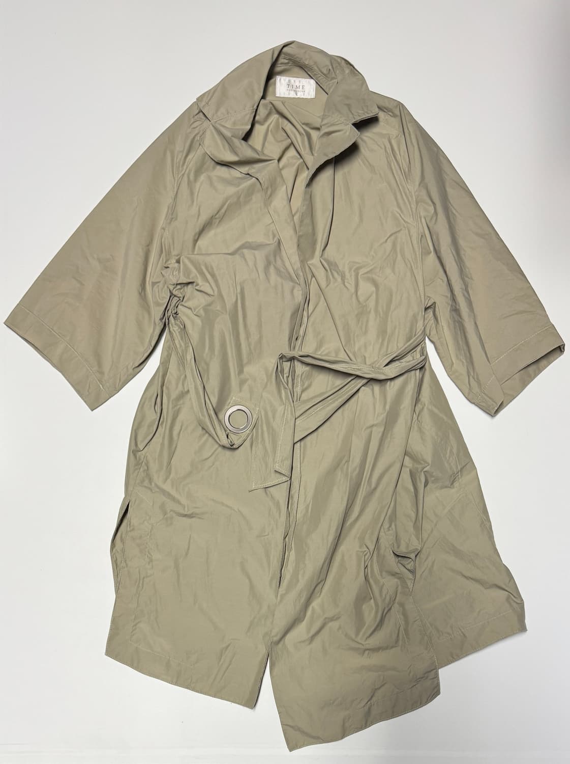 여성 한섬 타임 Time 하프 벨티드 트렌치코트 베이지 상품이미지1