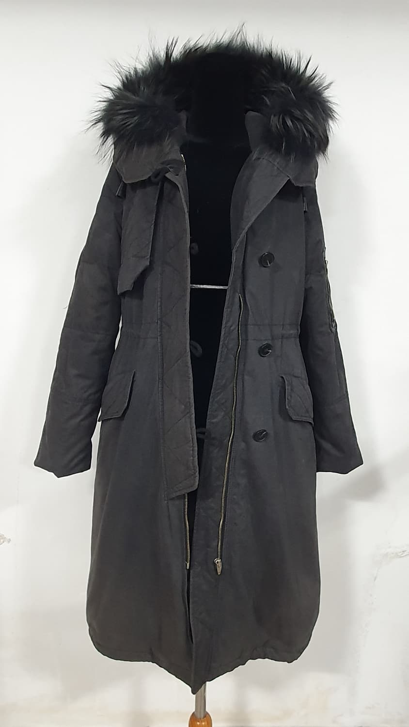 Tankus 빈티지 그런지페어리 한파용 야상 구스다운 롱패딩 ~77 상품이미지6