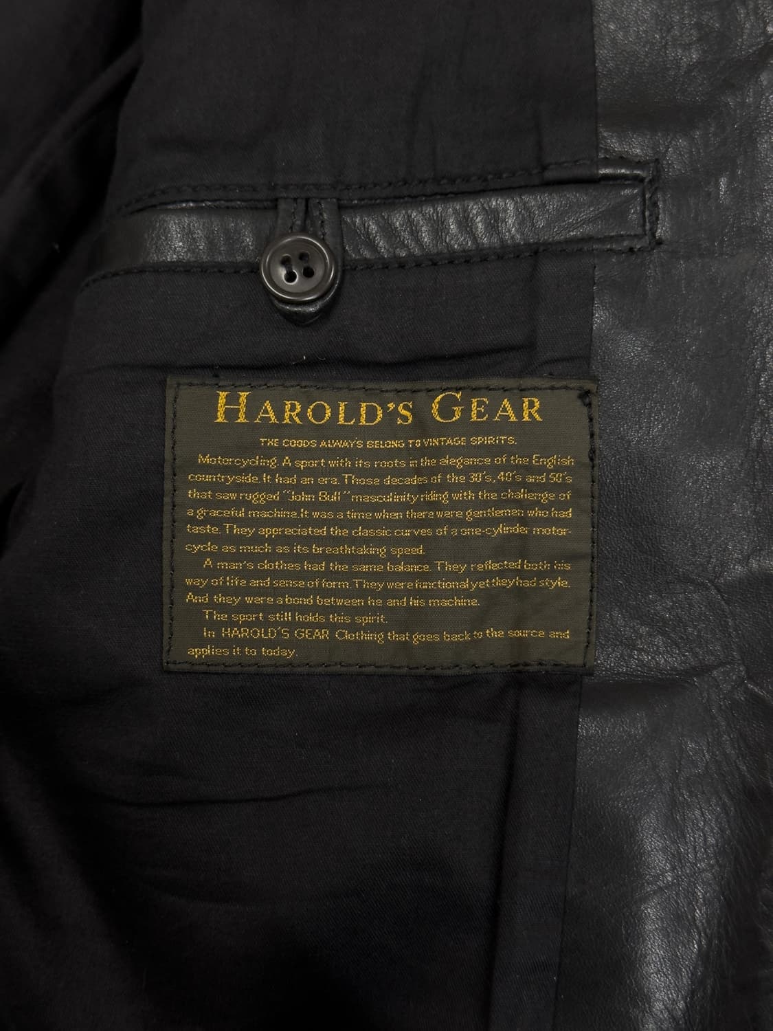 Harold's Gear 홀스하이드 바이커 자켓 상품이미지8