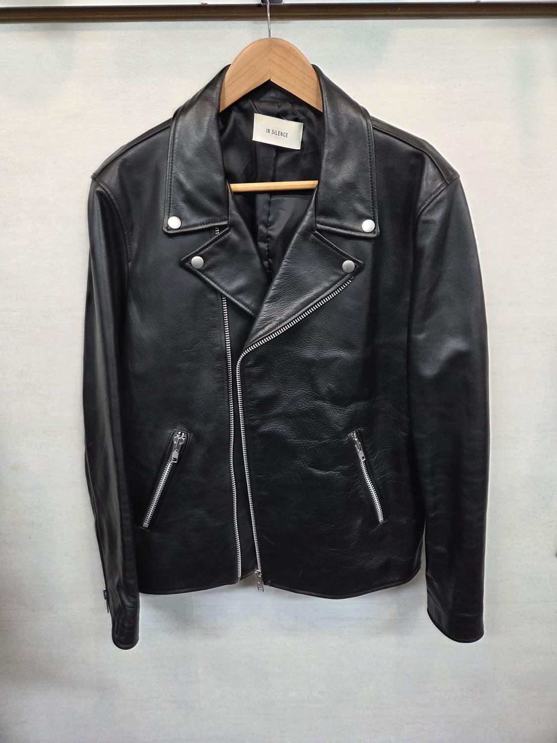 인사일런스 싱글 라이더 소가죽 자켓 L 상품이미지1