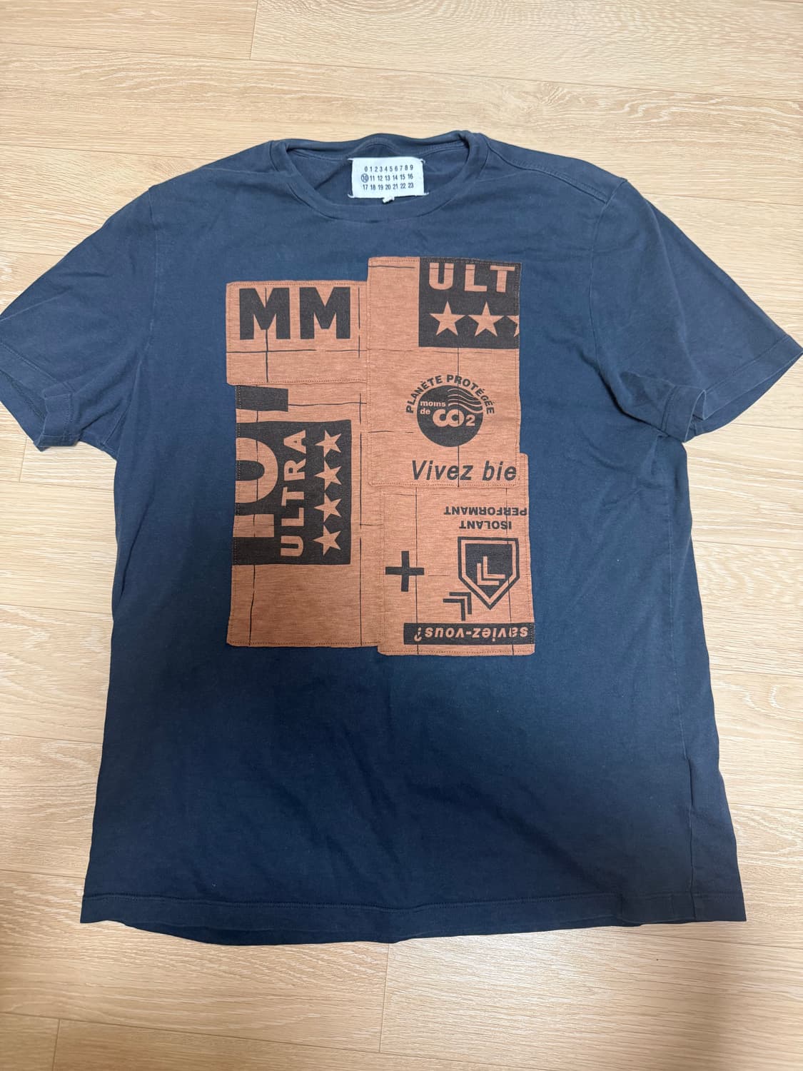 마르지엘라 웨스턴 패치워크 반팔 티셔츠 상품이미지1