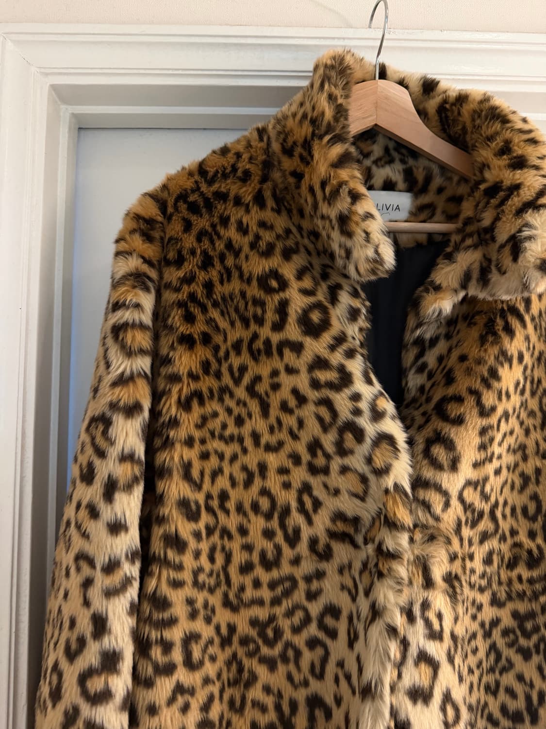 레오파드 페이크 퍼 자켓 상품이미지2