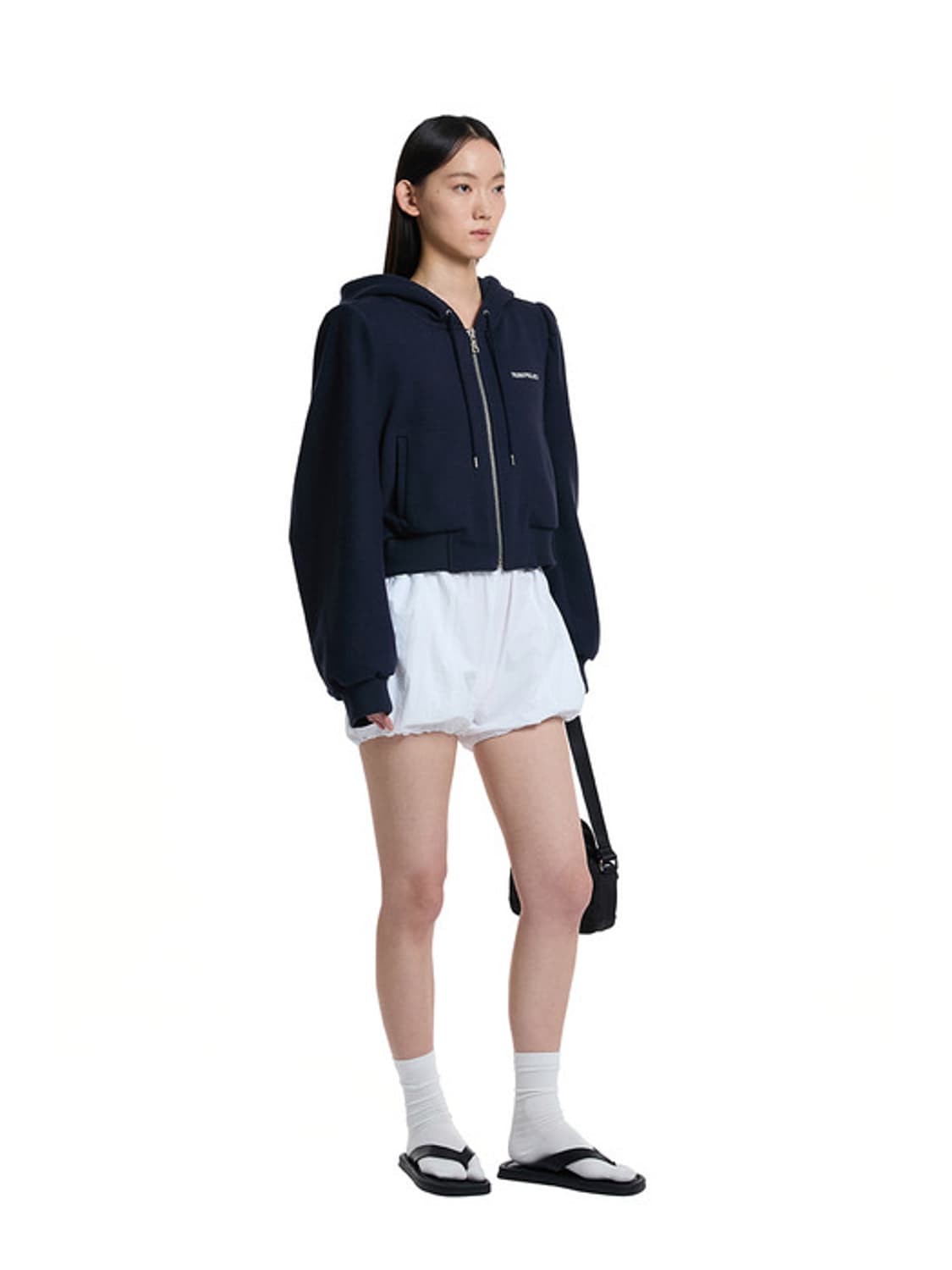 트렁크프로젝트 패드 숄더 후드 자켓 네이비 상품이미지3