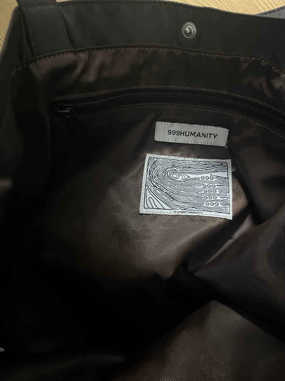 999휴머니티 이지토트백 브라운 상품이미지4